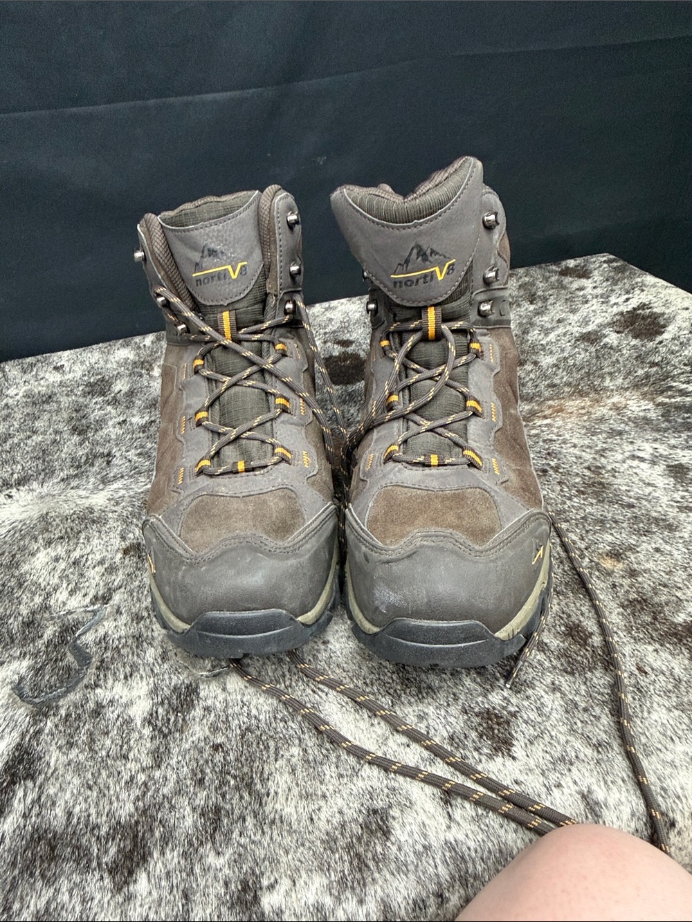 Brown Men's Waterproof Hiking Boots